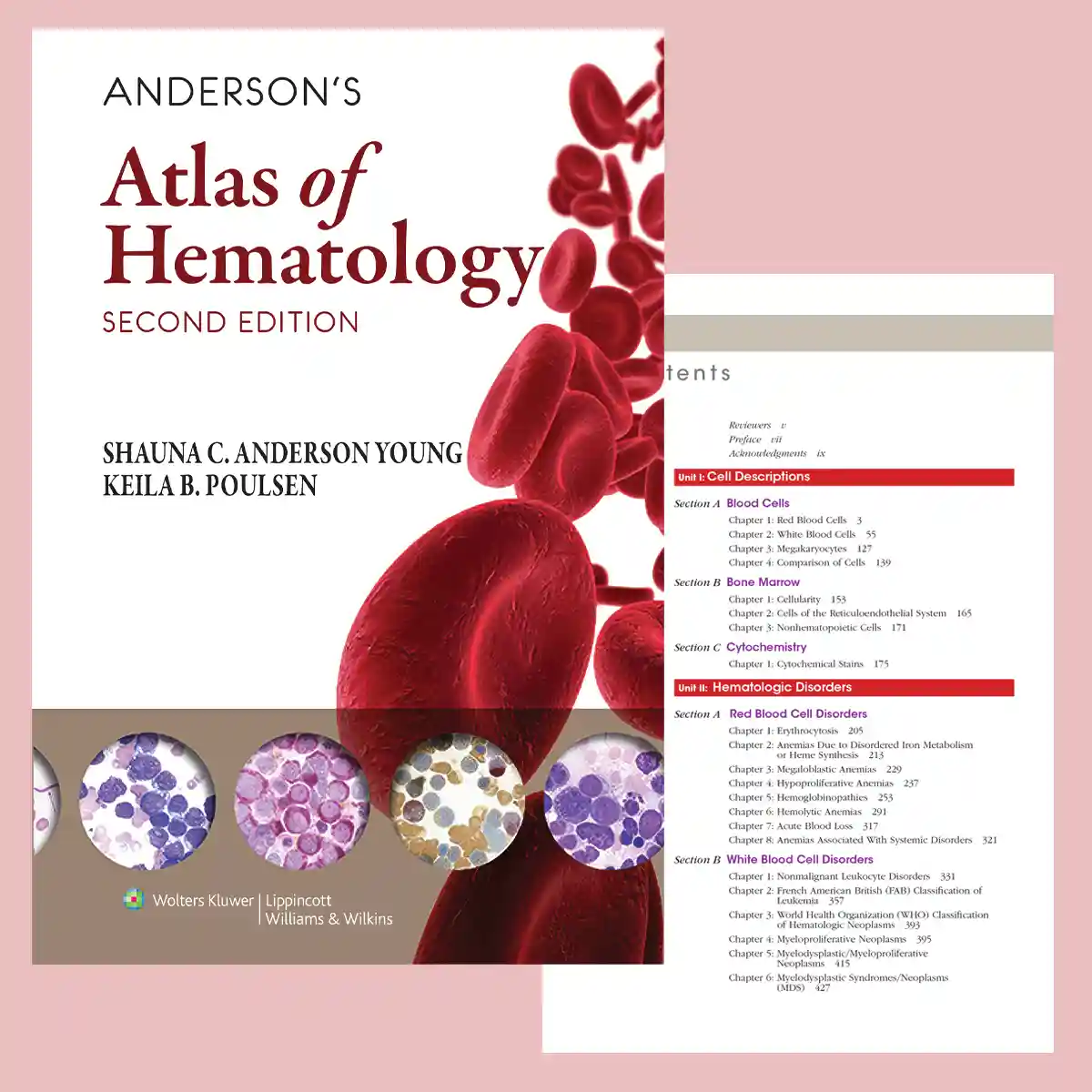 Anderson's Atlas of Hematology 2nd Edition от Shauna Anderson – оригинална предна корица на медицинския атлас